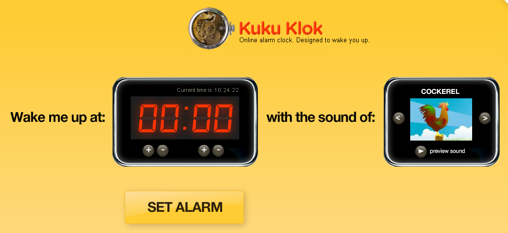 オンライン目覚まし時計★インストール不要！「Kuku Klok」２