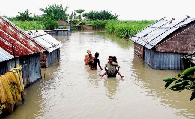 バングラディシュ　洪水　水害